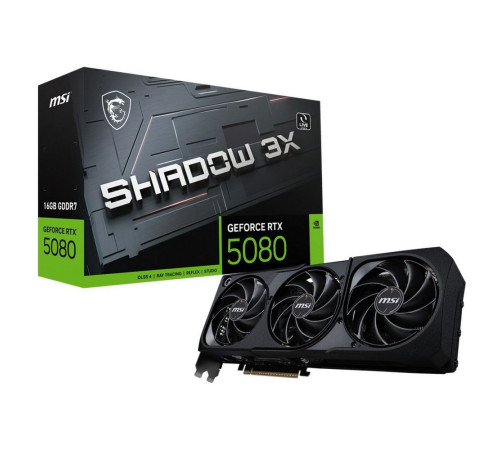 Видеокарта MSI RTX5080 SHADOW 3X 16GB, GDDR7/256-bit