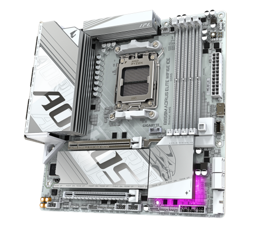 Материнская плата Gigabyte B850M AORUS ELITE WIFI6E ICE (AM5)