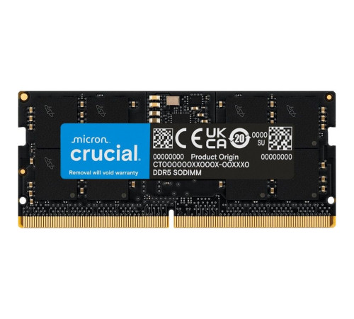 Модуль памяти  OEM 16GB Crucial DDR5 5600 SO DIMM Classic Non-ECC, CL46, 1.1V, RTL