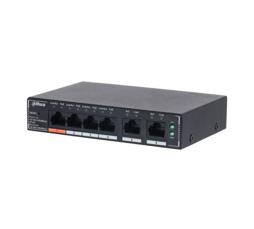 Коммутатор Dahua 6-Port Cloud Managed Gigabit Switch with 4-Port PoE