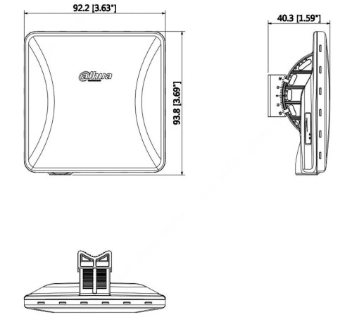 Точка доступа Wi-Fi Dahua Беспроводной мост
