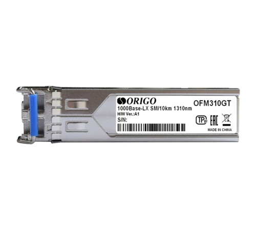 Трансивер ORIGO OFM310GT/A1A, SFP, 1000Base-LX, 1310нм, одномодовый, до 10 км