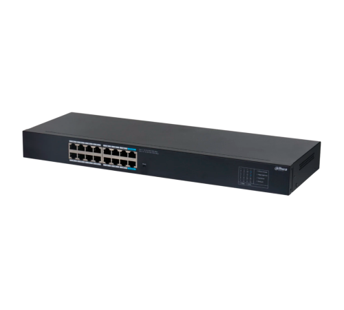 Коммутатор Dahua 16-port Gigabit RJ45 Non-PoE Switch, Metal case