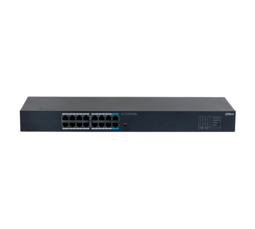 Коммутатор Dahua 16-port Gigabit RJ45 Non-PoE Switch, Metal case