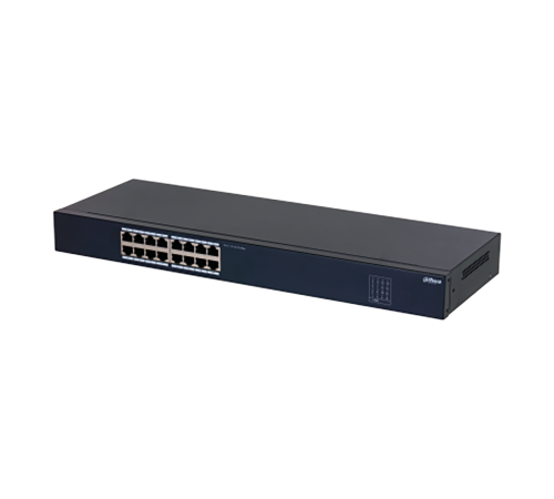 Коммутатор Dahua 16-port 10/100M RJ45 Non-PoE Switch, Metal case