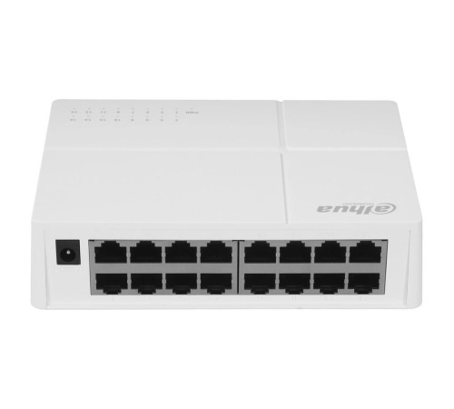 Коммутатор Dahua 16-port 10/100M RJ45 Non-PoE Switch, Plastic case