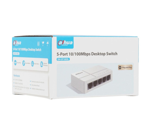 Коммутатор Dahua DH-SF1005L, белый