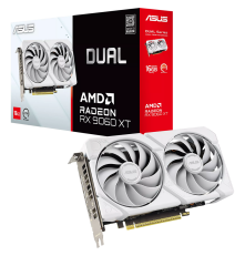 Видеокарта ASUS RX9060XT DUAL WHITE 16GB, GDDR6/128-bit