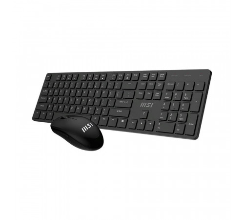 Комплект (клавиатура/мышь) беспроводной MSI FORGE K200 W COMBO RU, черный