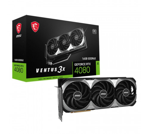 Видеокарта MSI RTX4080 VENTUS 3X E OC 16GB, GDDR6X/256-bit