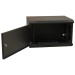 Шкаф Hyperline WRline WR-TW-0666-SR-RAL9004, настенный, 19-дюймовый (19"), 6U, 367x600х600мм, с замком (RAL9004)