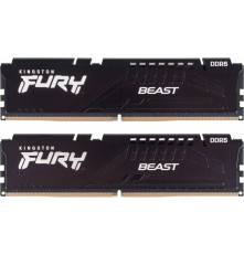 Модуль оперативной памяти Kingston 32GB FURY Beast Black Gaming DDR5 5200Mhz DIMM, CL40, 1.25V, kit 2*16gb, RTL
