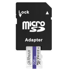 Карта памяти microSDXC 256GB Dahua DHI-TF-C100A, Class 10, UHS 3, V30, с адаптером