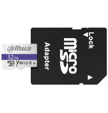 Карта памяти microSDXC 32GB Dahua DHI-TF-C100A, Class 10, UHS 3, V30, с адаптером