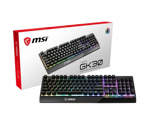 Клавиатура проводная игровая MSI VIGOR GK30, черный