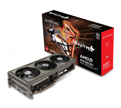 Видеокарта Sapphire RX9060XT NITRO+ OC 16GB, GDDR6/128-bit