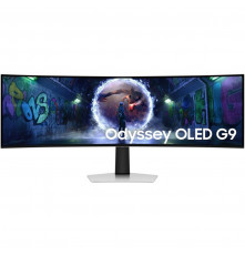 Монитор 49" Samsung Odyssey OLED G9 G93SD S49DG932SI Silver DQHD (5120x1440), OLED, 240Hz, HDMI+Micro HDMI+DP, curved