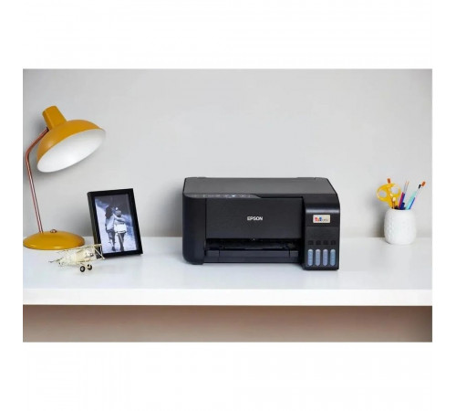 МФУ струйное Epson EcoTank L3250, A4, цветная печать, 15 стр/мин, 5760x1440 dpi, USB/WiFi/СНПЧ, чёрный корпус (C11CJ67418)
