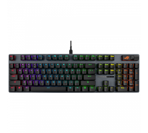Клавиатура проводная игровая ASUS XA14 ROG STRIX SCOPE II X NX Snow V2, USB, черный