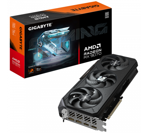 Видеокарта Gigabyte RX9070 GAMING 16GB, GDDR6/256-bit