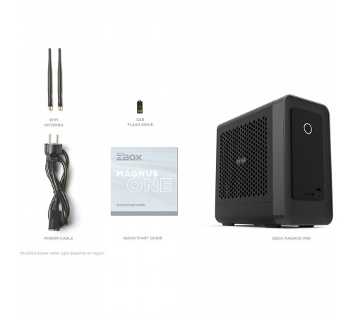 Платформа мини ПК Zotac MAGNUS ONE EU275070C NVIDIA RTX5070 12GB, Intel Core Ultra 7 265, 1x16GB DDR5, 1TB SSD, 1x2.5