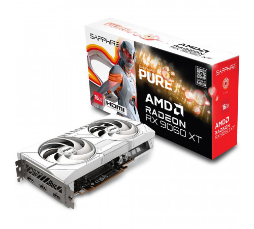 Видеокарта Sapphire RX9060XT PURE OC 16GB, GDDR6/128-bit