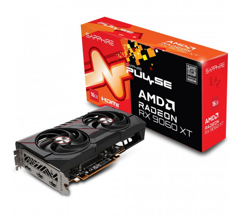 Видеокарта Sapphire RX9060XT PULSE OC 16GB, GDDR6/128-bit
