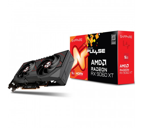 Видеокарта Sapphire RX9060XT PULSE OC 16GB, GDDR6/128-bit