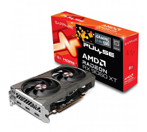 Видеокарта Sapphire RX9060XT PULSE 8GB, GDDR6/128-bit