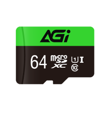 Карта памяти microSDHC 64GB AGI Choice TF138 AGI064GU1TF138-R2 Class 10 U1, с адаптером