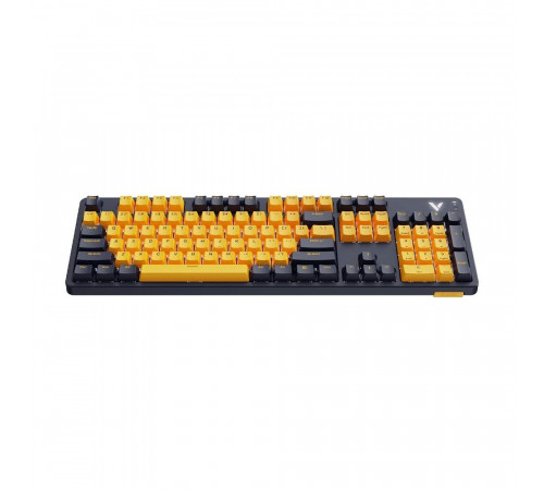 Клавиатура проводная игровая RAPOO V500PRO-Multi-Mode, желтый/синий