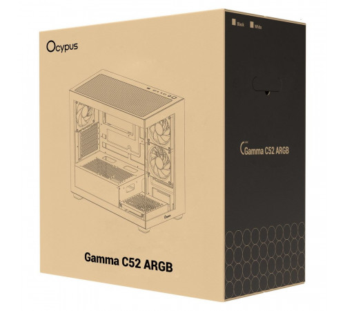 Корпус Ocypus Gamma C52 BK ARGB, черный