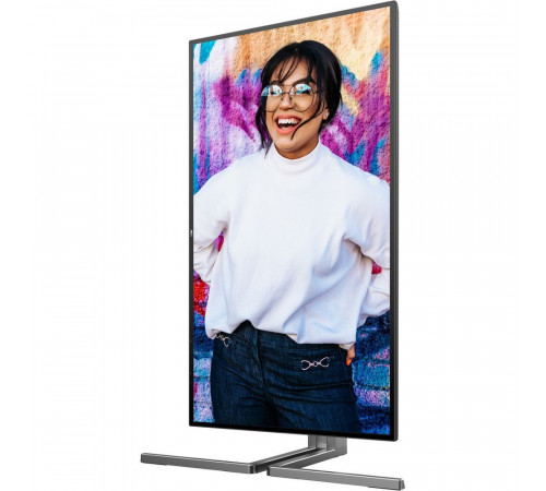 Монитор 27" AOC U27U3CV  Nano IPS, 3840x2160, 60Hz, 4ms, 400сd/m, 1300:1, HDR10 | 2xHDMI(2.0), DP(1.4), Type-C(PD-96W), 4xUSB 3.2, RJ45 | HAS, Pivot, Swivel, InPSU, Speakers, Vesa 100, Black