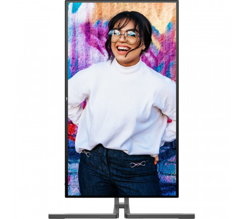 Монитор 27" AOC U27U3CV  Nano IPS, 3840x2160, 60Hz, 4ms, 400сd/m, 1300:1, HDR10 | 2xHDMI(2.0), DP(1.4), Type-C(PD-96W), 4xUSB 3.2, RJ45 | HAS, Pivot, Swivel, InPSU, Speakers, Vesa 100, Black