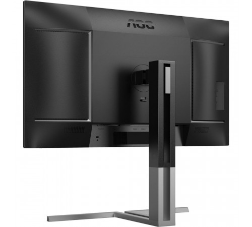 Монитор 27" AOC U27U3CV  Nano IPS, 3840x2160, 60Hz, 4ms, 400сd/m, 1300:1, HDR10 | 2xHDMI(2.0), DP(1.4), Type-C(PD-96W), 4xUSB 3.2, RJ45 | HAS, Pivot, Swivel, InPSU, Speakers, Vesa 100, Black