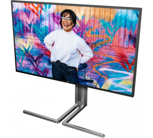Монитор 27" AOC U27U3CV  Nano IPS, 3840x2160, 60Hz, 4ms, 400сd/m, 1300:1, HDR10 | 2xHDMI(2.0), DP(1.4), Type-C(PD-96W), 4xUSB 3.2, RJ45 | HAS, Pivot, Swivel, InPSU, Speakers, Vesa 100, Black