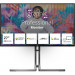 Монитор 27" AOC U27U3CV  Nano IPS, 3840x2160, 60Hz, 4ms, 400сd/m, 1300:1, HDR10 | 2xHDMI(2.0), DP(1.4), Type-C(PD-96W), 4xUSB 3.2, RJ45 | HAS, Pivot, Swivel, InPSU, Speakers, Vesa 100, Black