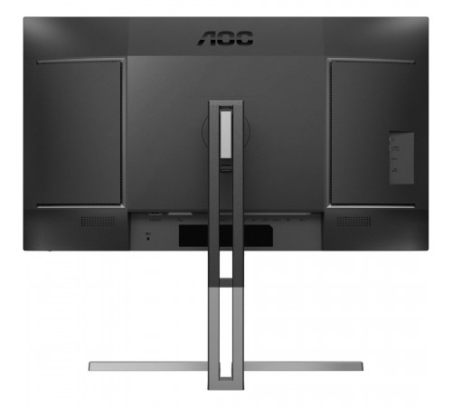 Монитор 27" AOC U27U3CV  Nano IPS, 3840x2160, 60Hz, 4ms, 400сd/m, 1300:1, HDR10 | 2xHDMI(2.0), DP(1.4), Type-C(PD-96W), 4xUSB 3.2, RJ45 | HAS, Pivot, Swivel, InPSU, Speakers, Vesa 100, Black