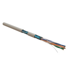 Кабель витая пара Hyperline F/UTP, экранированный, cat.5e, 4 pair, 24 AWG, 4х2х0,51 мм, PVC, нг(А)-LS, 305 м, серый