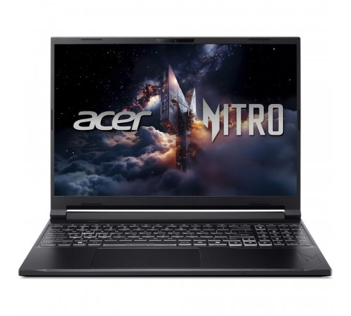 Ноутбук Acer Nitro V 16S ANV16S-71-7771, Intel Core 7 240H/16Gb/SSD1Tb/RTX5060 8Gb (85W)/15.6"/IPS/WUXGA/1920x1200/180Hz/Win11 (SL English)/черный