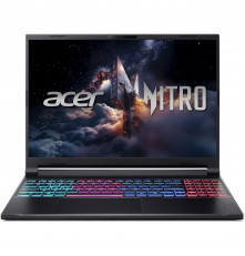 Ноутбук Acer Nitro V 16S ANV16S-71-7771, Intel Core 7 240H/16Gb/SSD1Tb/RTX5060 8Gb (85W)/15.6"/IPS/WUXGA/1920x1200/180Hz/Win11 (SL English)/черный
