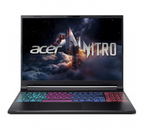 Ноутбук Acer Nitro V 16S ANV16S-71-7771, Intel Core 7 240H/16Gb/SSD1Tb/RTX5060 8Gb (85W)/15.6"/IPS/WUXGA/1920x1200/180Hz/Win11 (SL English)/черный