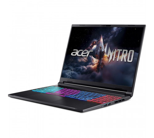 Ноутбук Acer Nitro V 16S ANV16S-71-7771, Intel Core 7 240H/16Gb/SSD1Tb/RTX5060 8Gb (85W)/15.6"/IPS/WUXGA/1920x1200/180Hz/Win11 (SL English)/черный