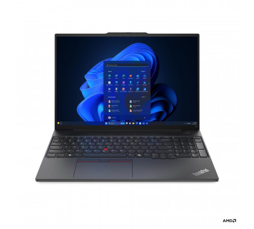 Ноутбук Lenovo ThinkPad E16 Gen 2, AMD Ryzen 7 7735HS/16Gb/SSD512Gb/16"/IPS/WUXGA/1920x1200/60Hz/NoOS/черный