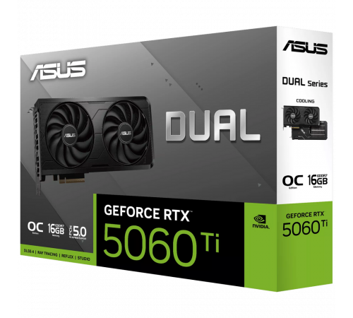 Видеокарта ASUS RTX5060Ti DUAL EVO OC 16GB, GDDR7/128-bit