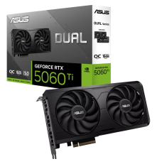 Видеокарта ASUS RTX5060Ti DUAL EVO OC 16GB, GDDR7/128-bit