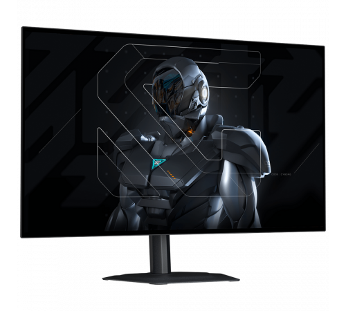 Монитор 26.5" Gigabyte MO27Q28GR EK Black (WOLED, 2560 x 1440, 280Hz, 10bit (1.07B), 0,03ms, 335cd/m (1500cd/m пиковая), 1.5M:1, 2xHDMI-2.1, DP-1.4, 3xUSB3.2, USB Type-C (18W), Pivot)