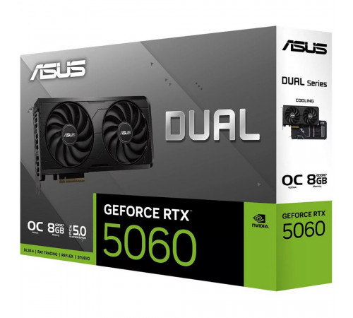 Видеокарта ASUS RTX5060 DUAL EVO OC 8GB, GDDR7/128-bit