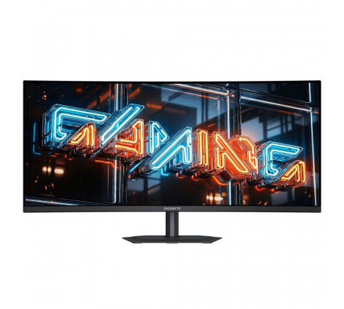 Монитор 34" Gigabyte MO34WQC36 EK Black (QD-OLED, 3440 x 1440, 360Hz, 0,03мс, 300 cd/m (1300cd/m пиковая)  2хHDMI 2.1, DP 2.1, 3xUSB3.2, USB Type-C 18W), HAS-130mm