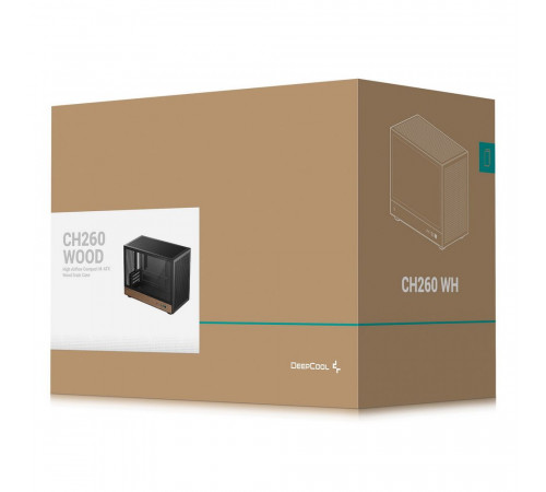 Корпус Deepcool CH260 WOOD, черный